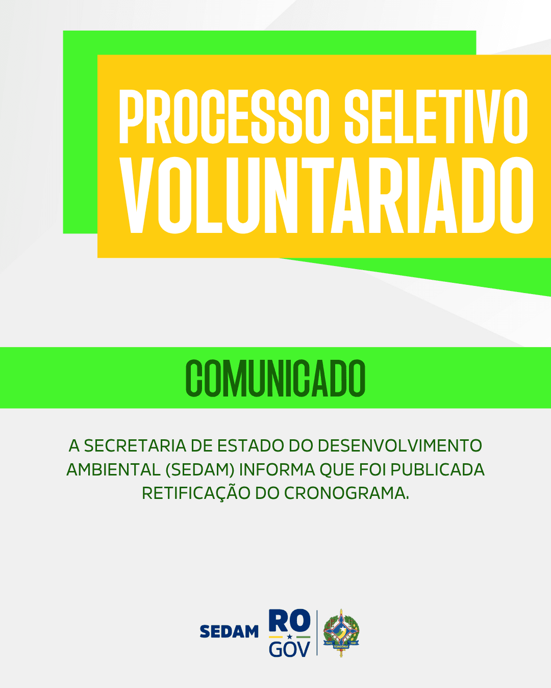 Imagem de Processo seletivo voluntariado - 